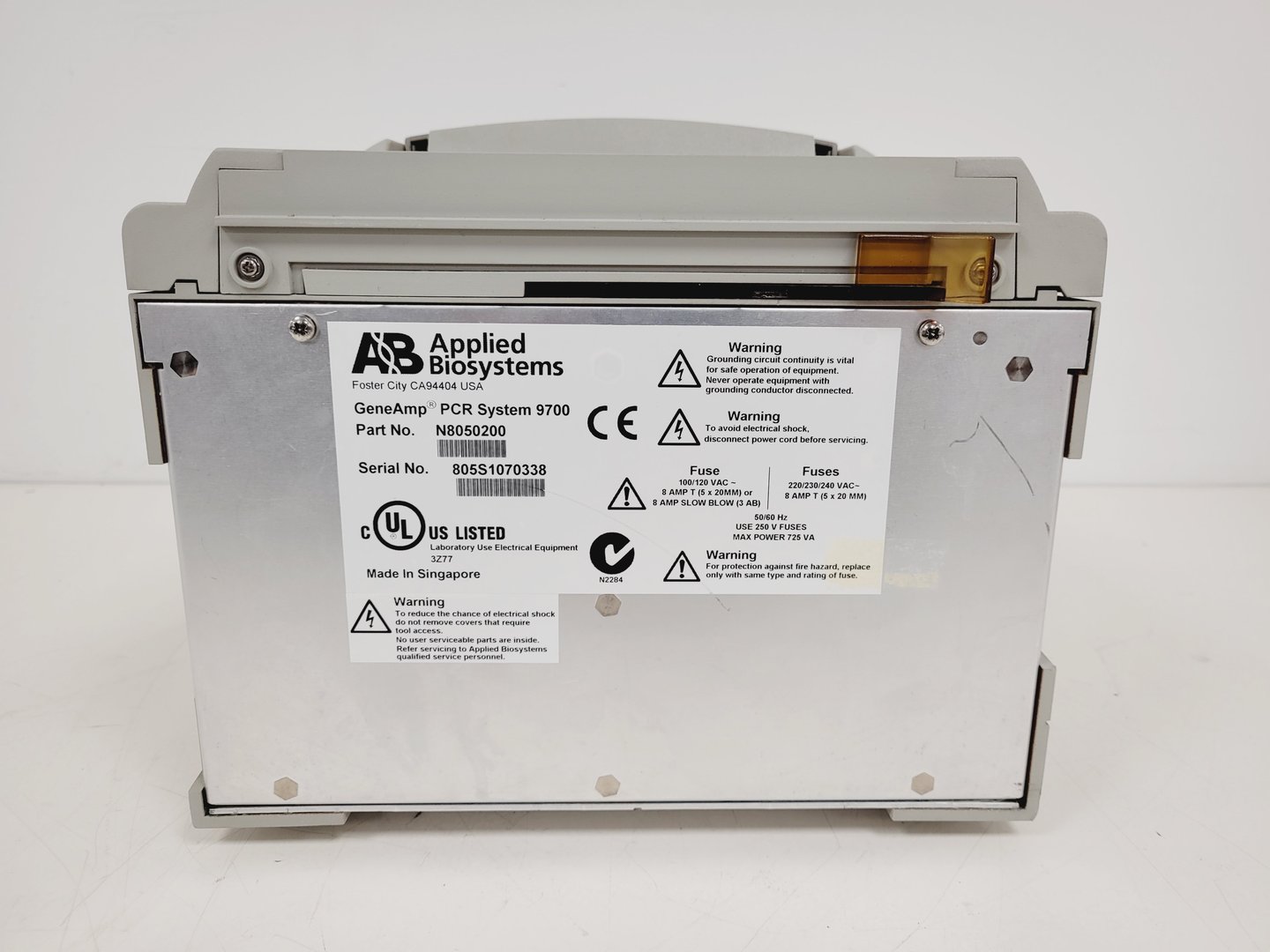 Image of Applied Biosystems GeneAmp PCR System 9700 Thermal Cycler 96 x 0.2ml  Lab