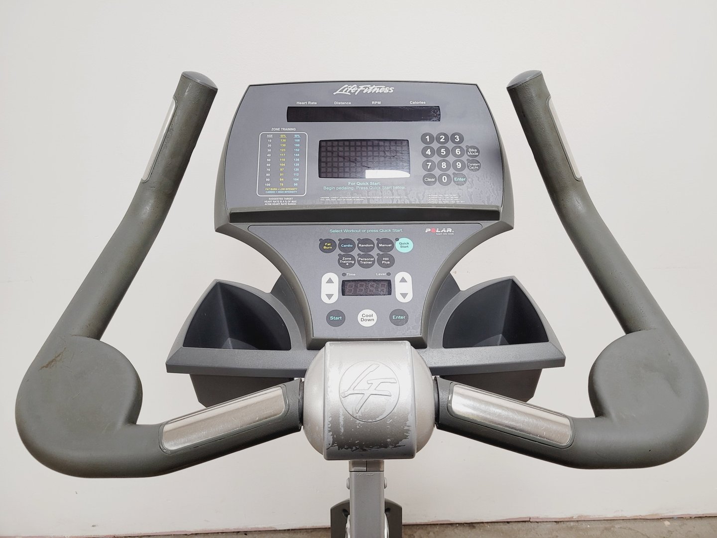 Image of Life Fitness 95ci Upright Cycle Exercise Bike (Needs New Battery)