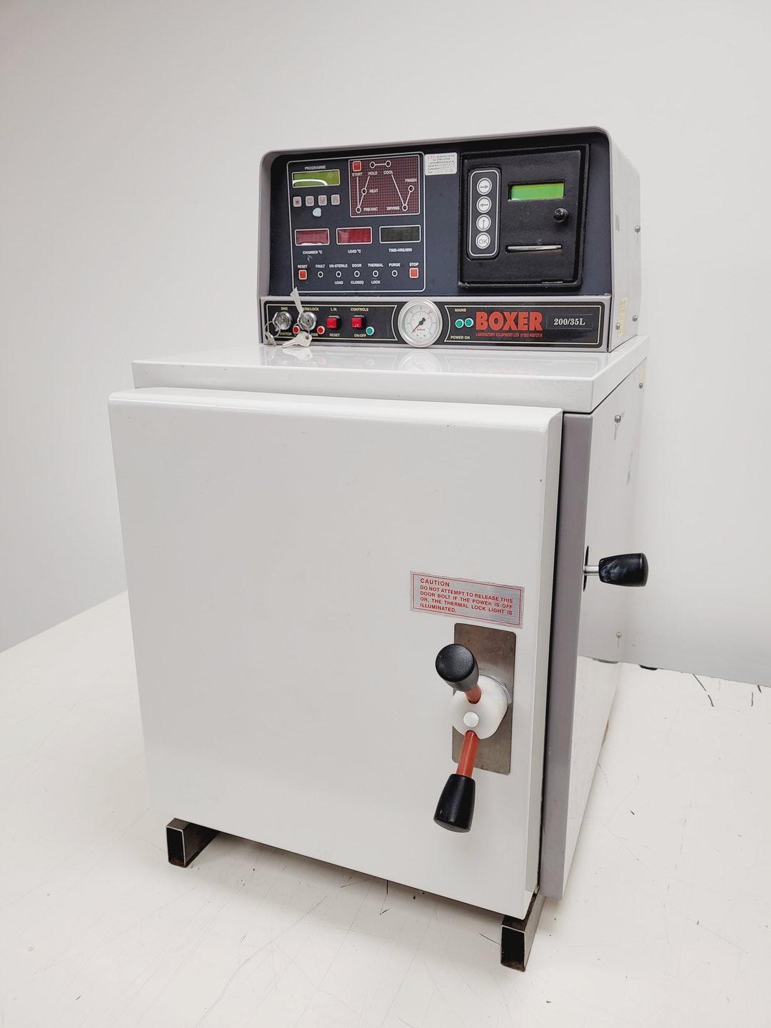 Image of Boxer 200/35L Benchtop Laboratory Autoclave Lab