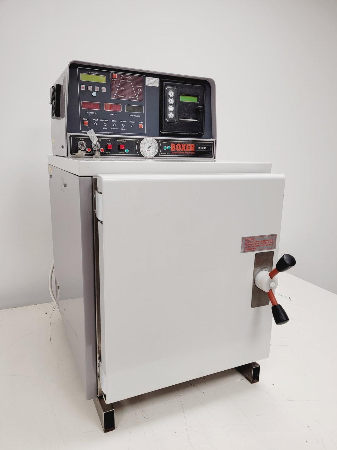 Image of Boxer 200/35L Benchtop Laboratory Autoclave Lab