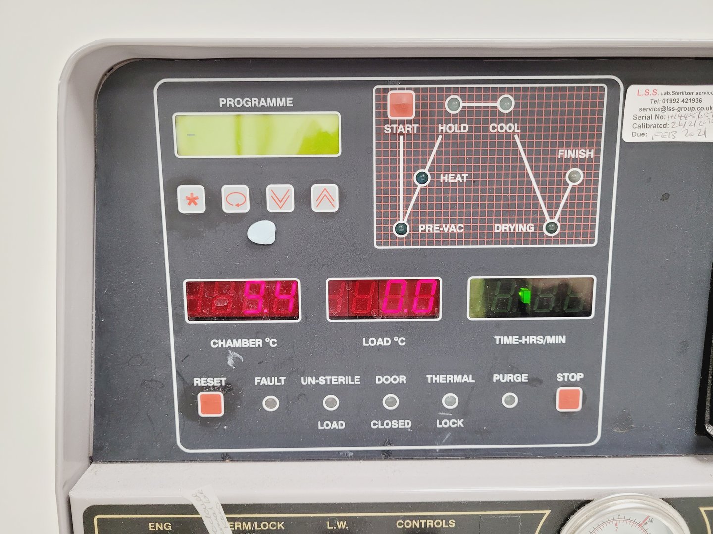 Image of Boxer 200/35L Benchtop Laboratory Autoclave Lab