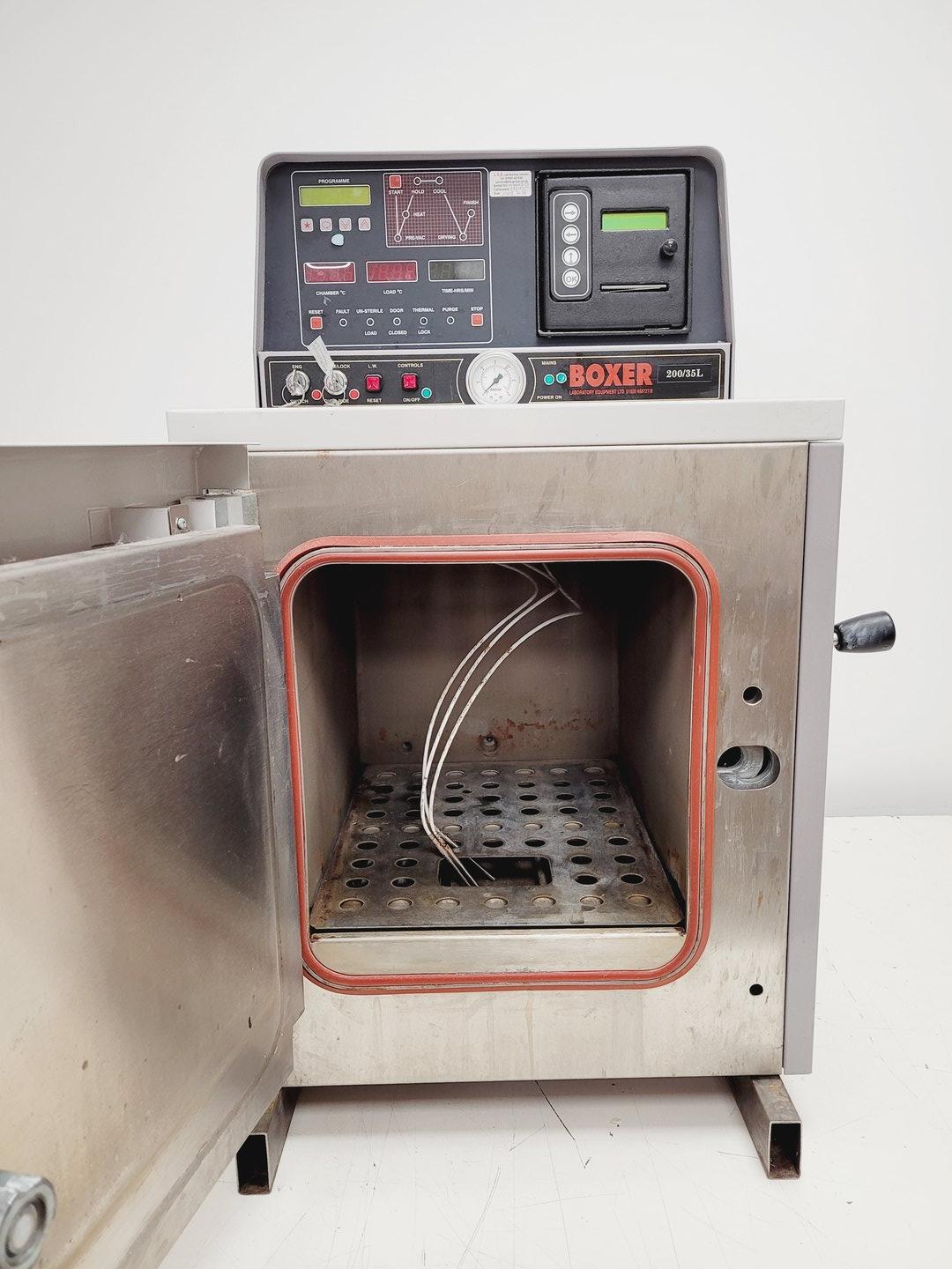 Image of Boxer 200/35L Benchtop Laboratory Autoclave Lab