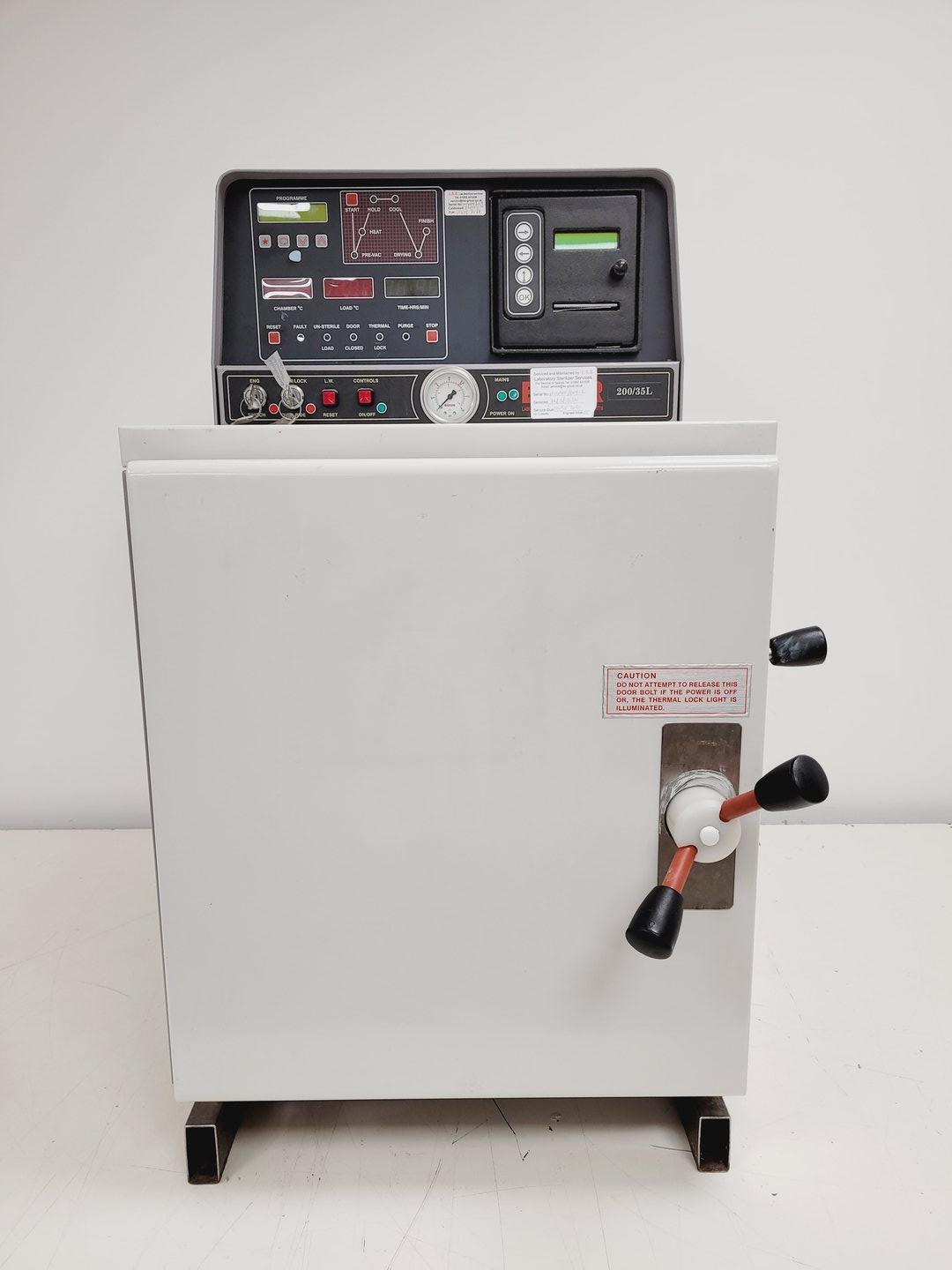 Image of Boxer 200/35L Benchtop Laboratory Autoclave Lab