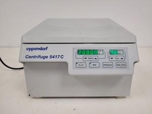 Thumbnail image of Eppendorf 5417C Benchtop Centrifuge with Aerosoltight GE 035 11/01 Rotor Lab