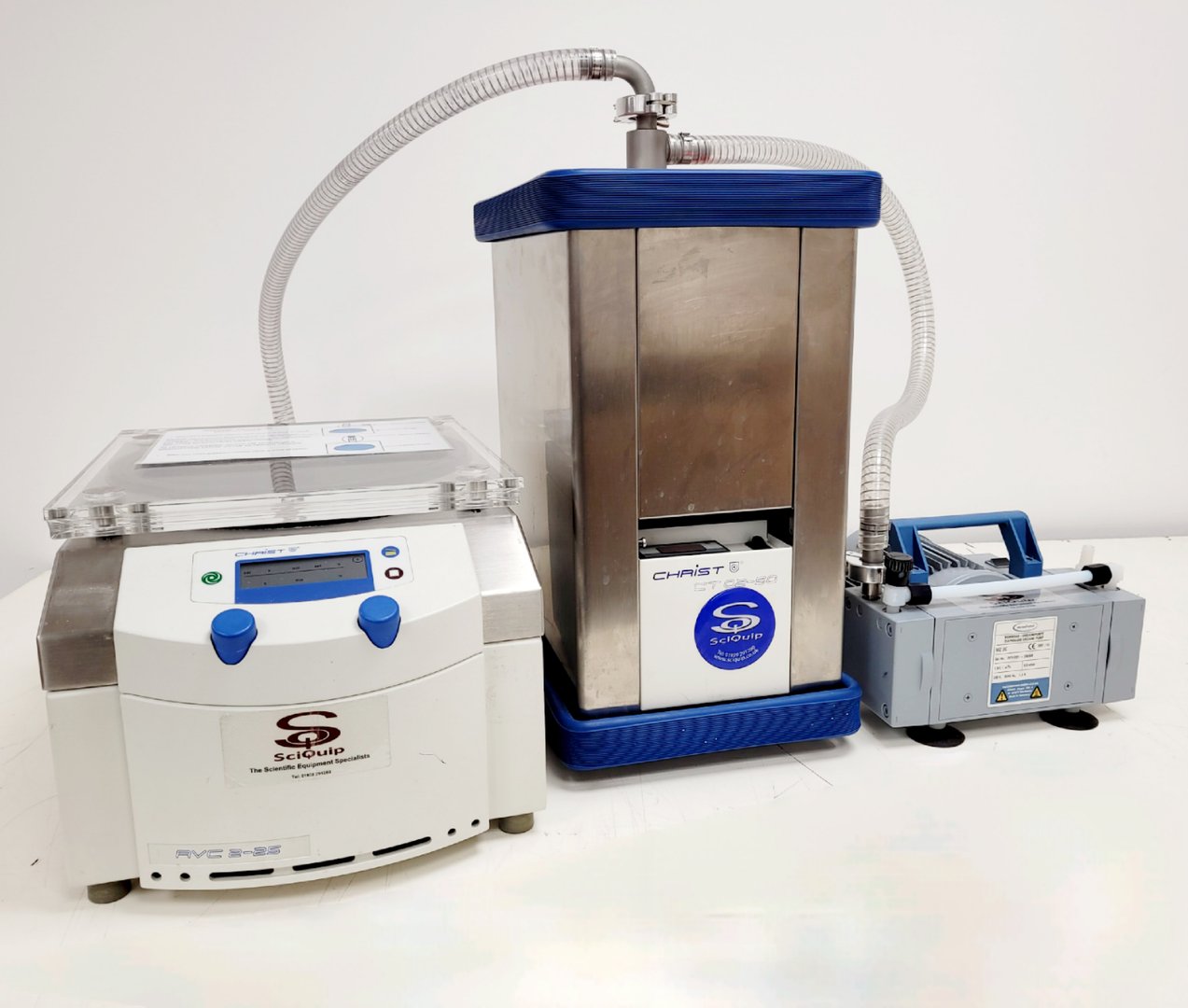 Chrust Lab Device Christ Rotations Vacuum Concentrator System RVC 2-25 CT 02-50 Lab