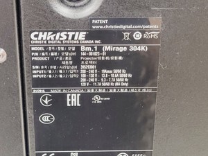 Thumbnail image of Christie BM 1 Mirage Projector 304K Spares/Repairs
