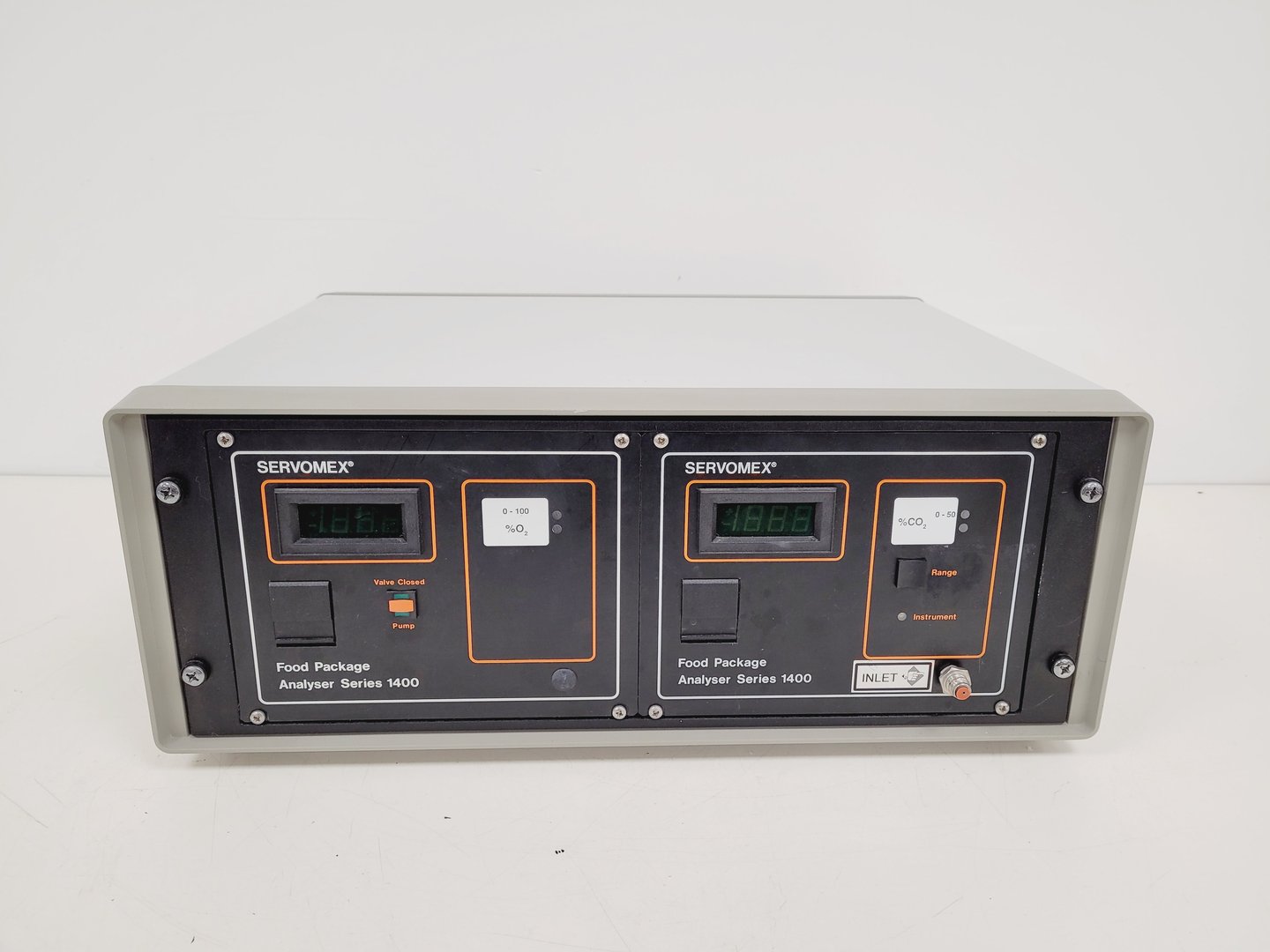 Image of Servomex Food Package Analyser Series 1400 Twin Double Unit Lab