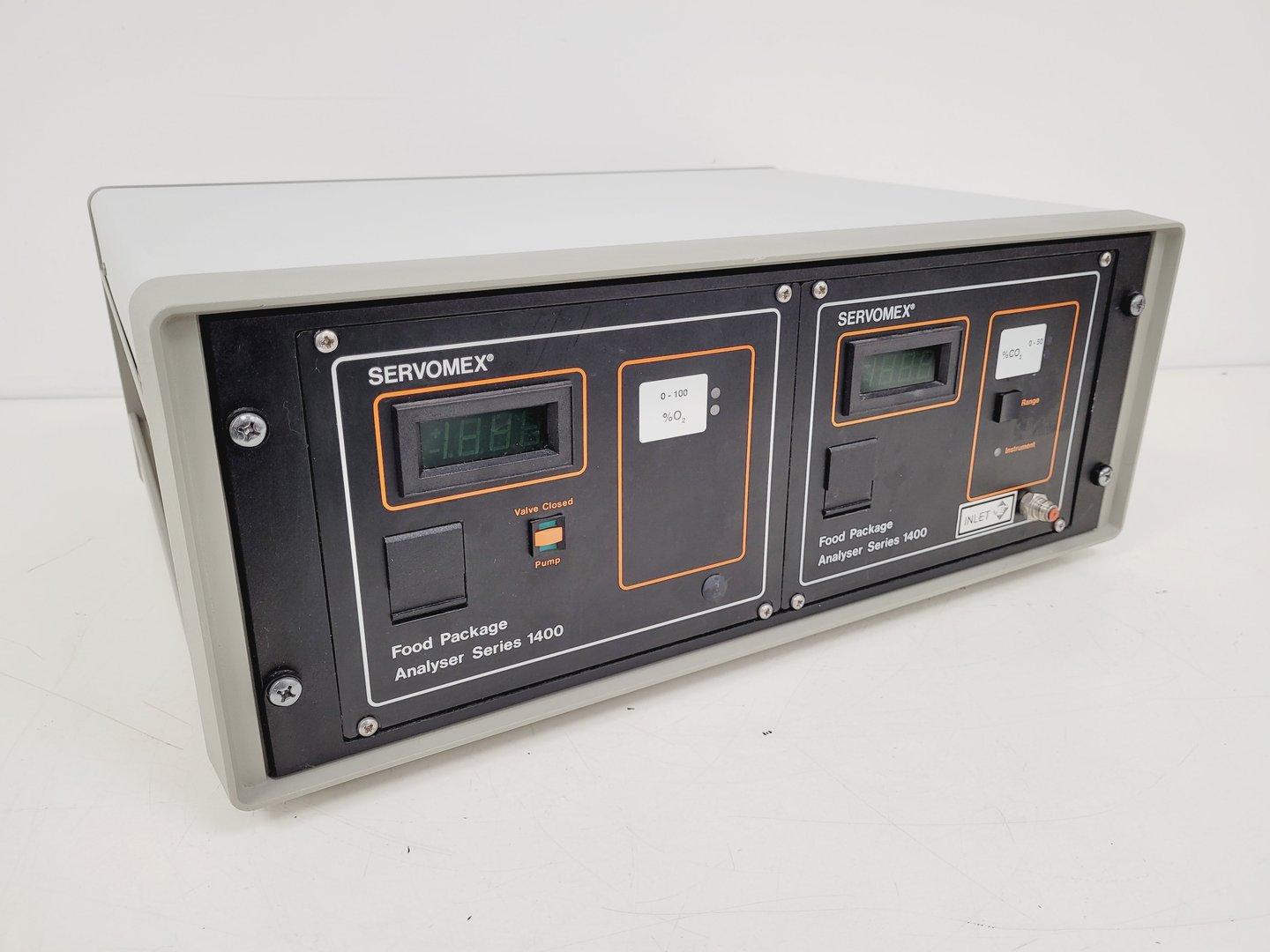 Image of Servomex Food Package Analyser Series 1400 Twin Double Unit Lab