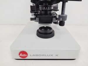 Thumbnail image of Leitz Laborlux K Binocular Microscope Type: 020-435.036 with 4 Objectives Lab