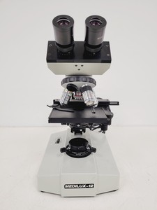 Thumbnail image of Kyowa Medilux-12 Binocular Microscope  No. 813319 w/ 4 x Objectives Lab