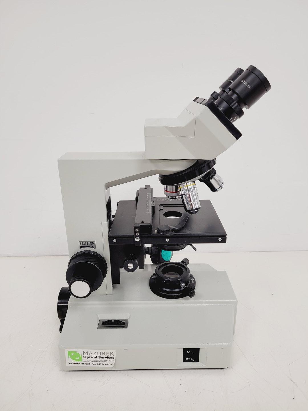 Image of Kyowa Medilux-12 Binocular Microscope  No. 813319 w/ 4 x Objectives Lab