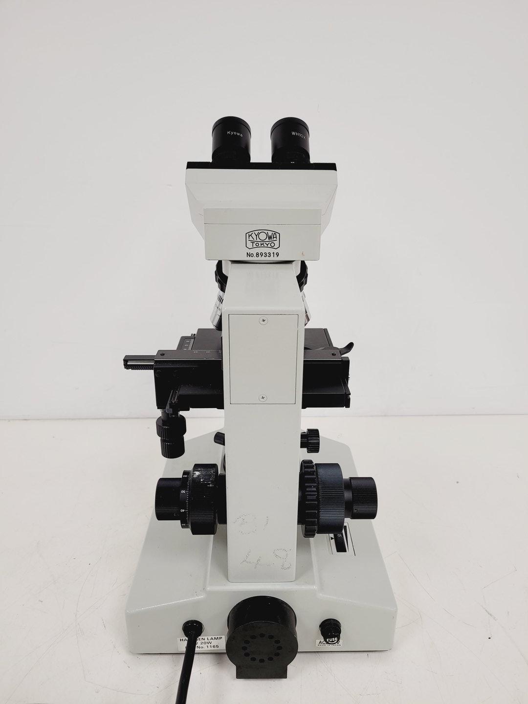 Image of Kyowa Medilux-12 Binocular Microscope  No. 813319 w/ 4 x Objectives Lab