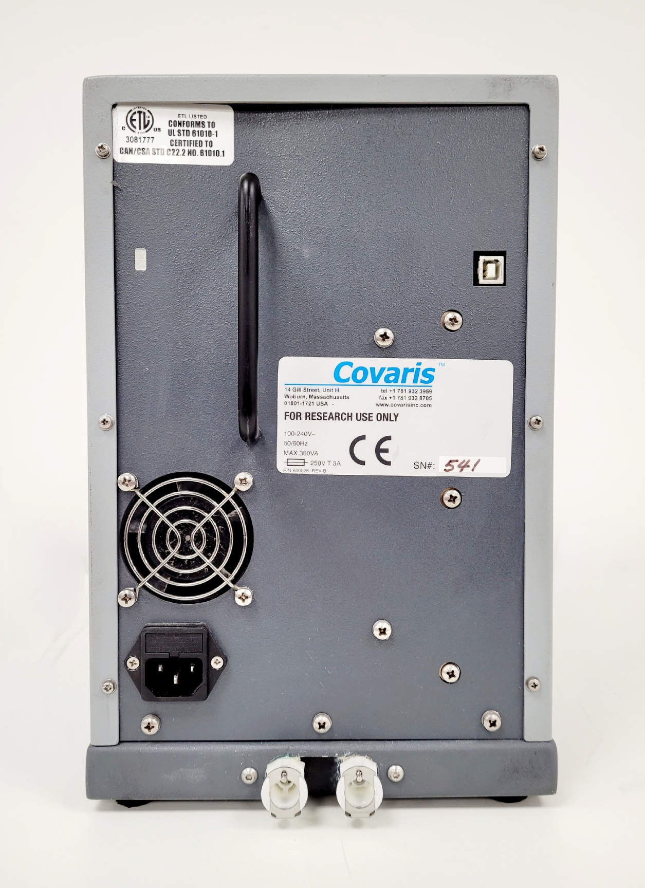 Image of Covaris S2 Focused Ultrasonicator with Grant LTC1 Water Bath Lab