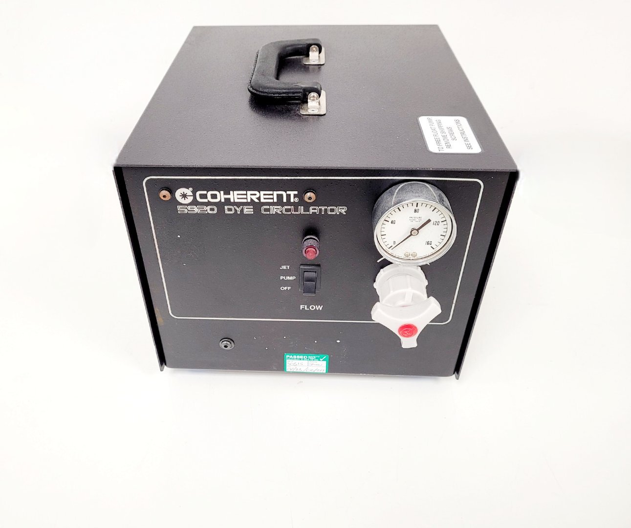 Image of Coherent Model 599 Single Frequency Dye Laser System Lab