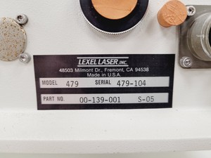 Thumbnail image of Coherent Model 599 Single Frequency Dye Laser System Lab