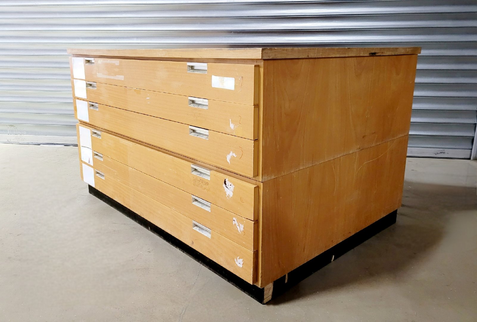 Image of Vintage A0 Wooden Mapping Plan Blueprint Chest Cabinet Drawers