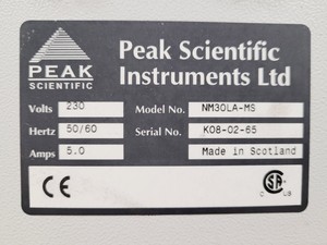 Thumbnail image of Peak Scientific NM30LA-MS Nitrogen Generator 