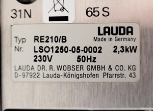 Thumbnail image of Lauda RE210 Refrigerated Water Bath Type RE210/B Lab