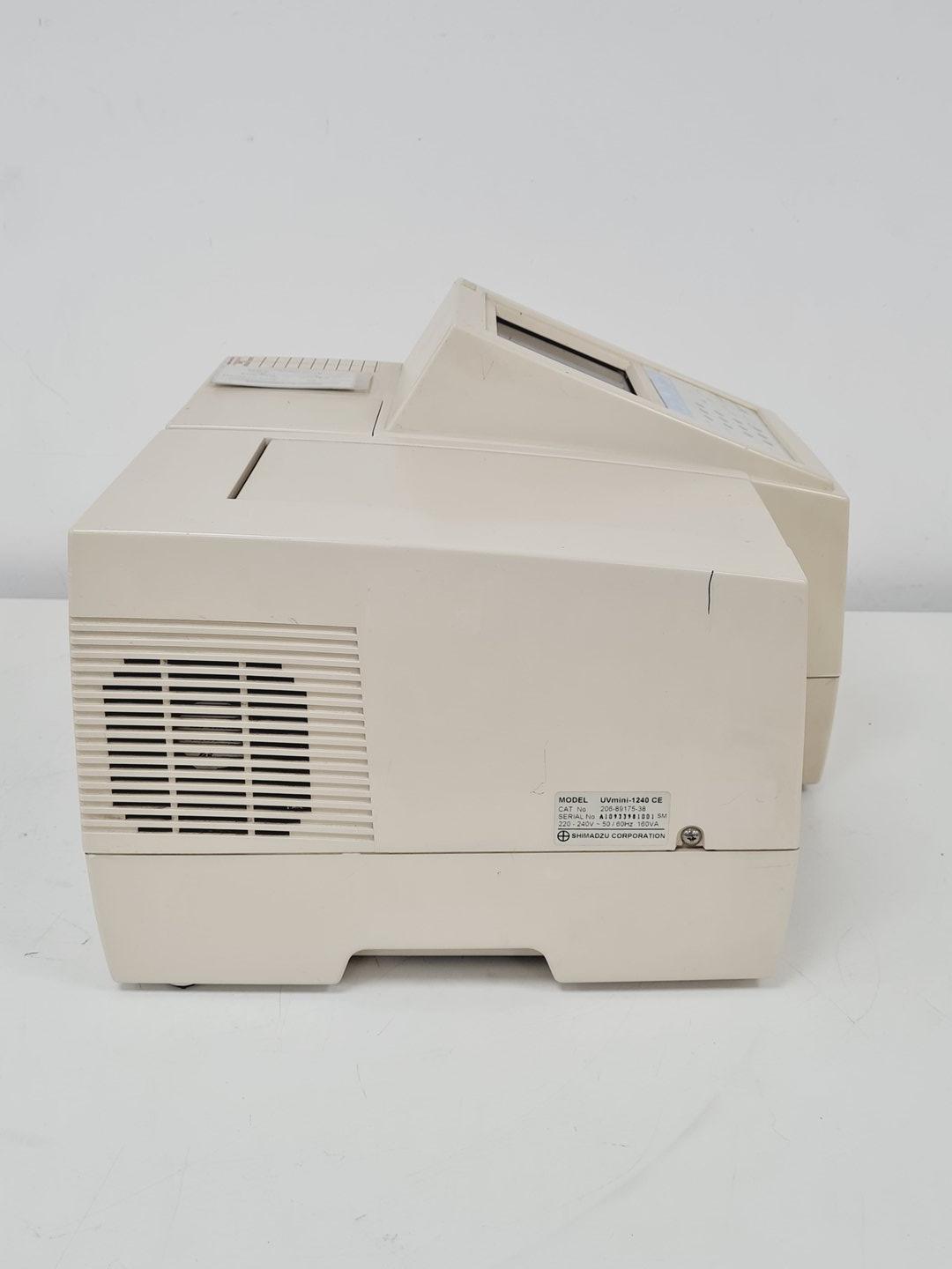 Image of Shimazdu UVmini-1240 CE UV-VIS Spectrophotometer Lab