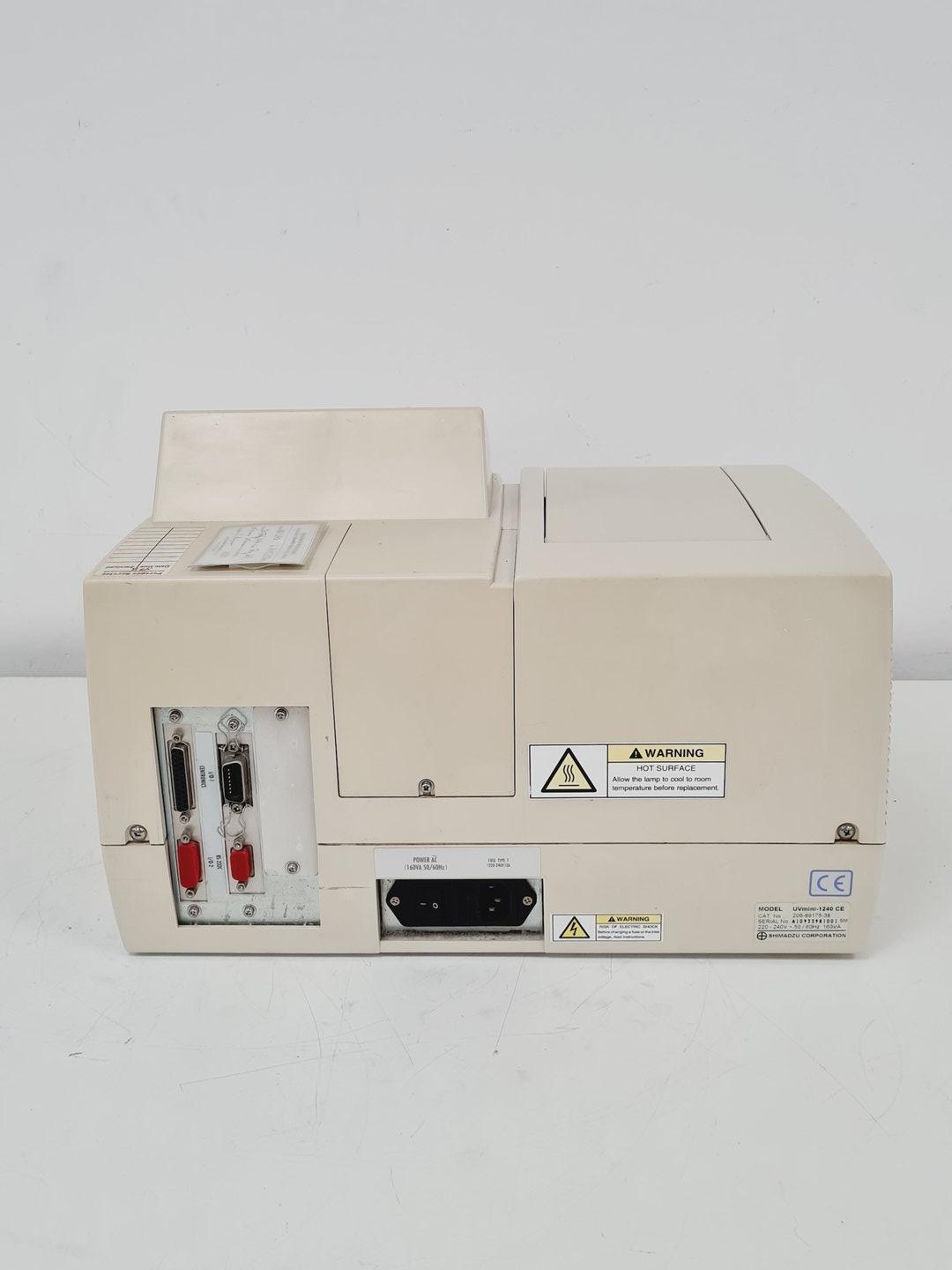 Image of Shimazdu UVmini-1240 CE UV-VIS Spectrophotometer Lab