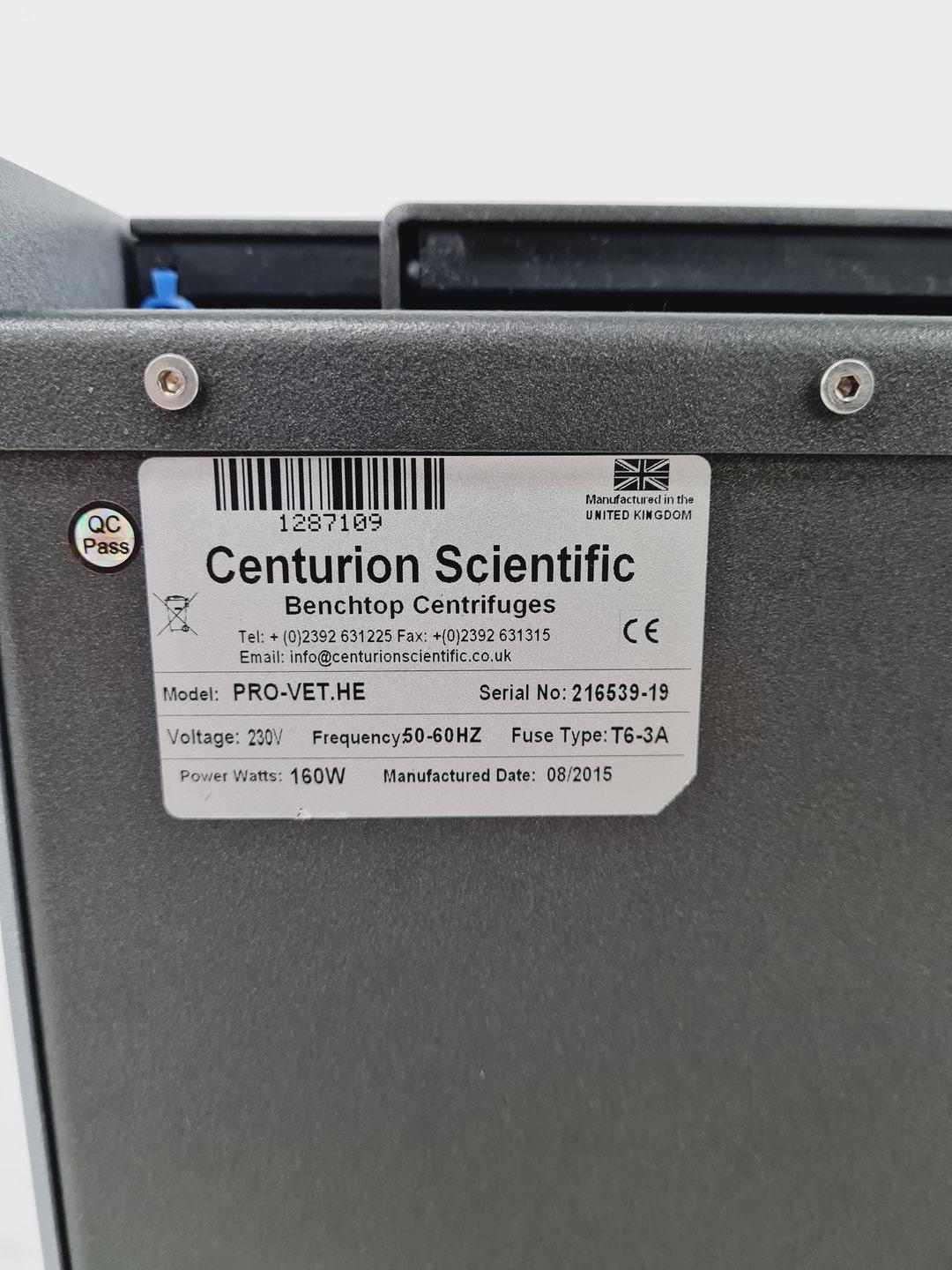 Image of Centurion Pro-Vet HE Centrifuge Lab