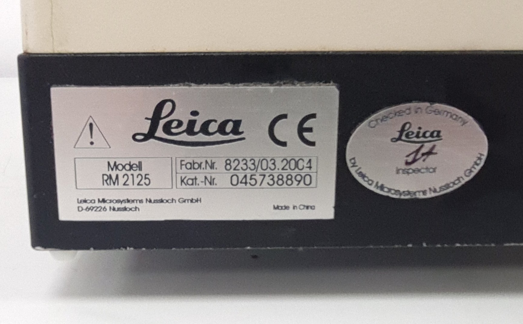 Image of Leica RM2125RT Microtome Cat. 045738890 Lab