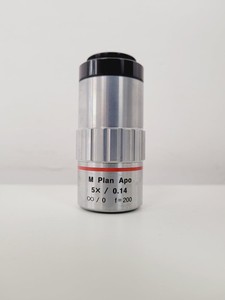 Thumbnail image of MITUTOYO M Plan Apo 5 x /0.14 ∞ / 0 f=200 Microscope Objective with Reducer Lab