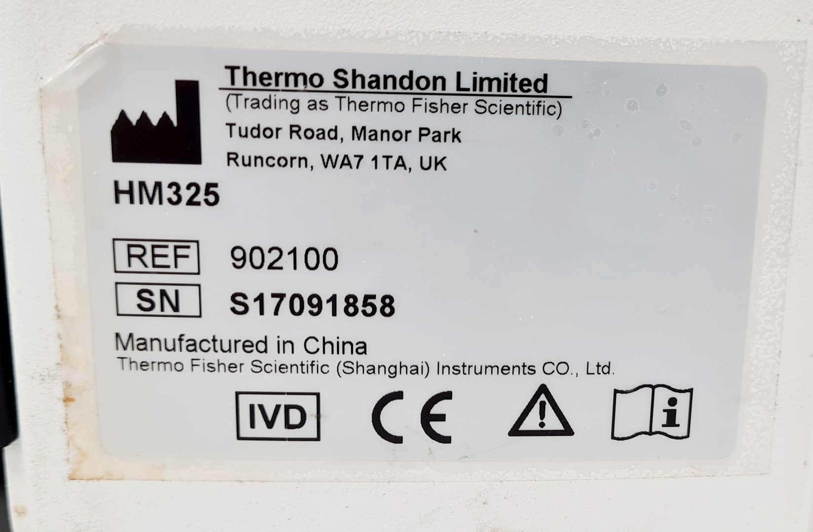 Thermo Microm Model HM325 Manual Rotary Microtome Lab