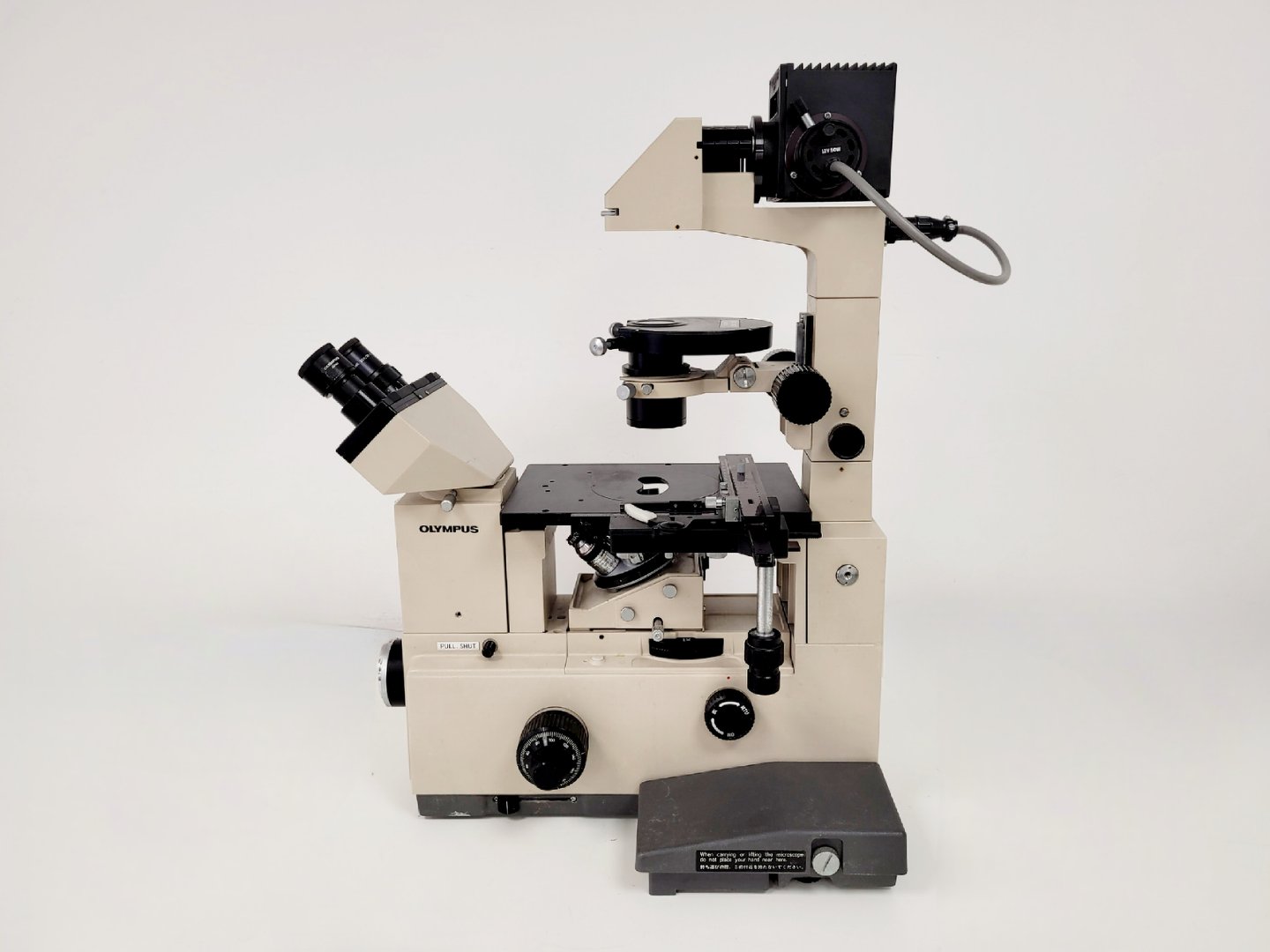 Image of Olympus IMT-2 Inverted Research Microscope with 4 x Objectives Lab