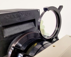 Thumbnail image of Olympus IMT-2 Inverted Research Microscope with 4 x Objectives Lab