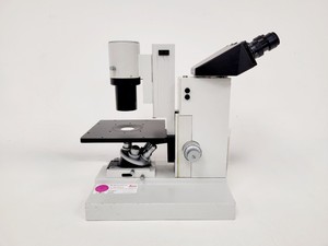 Thumbnail image of Leica Diavert Inverted Microscope w/ 4 x Objectives & 465 Power Supply Lab