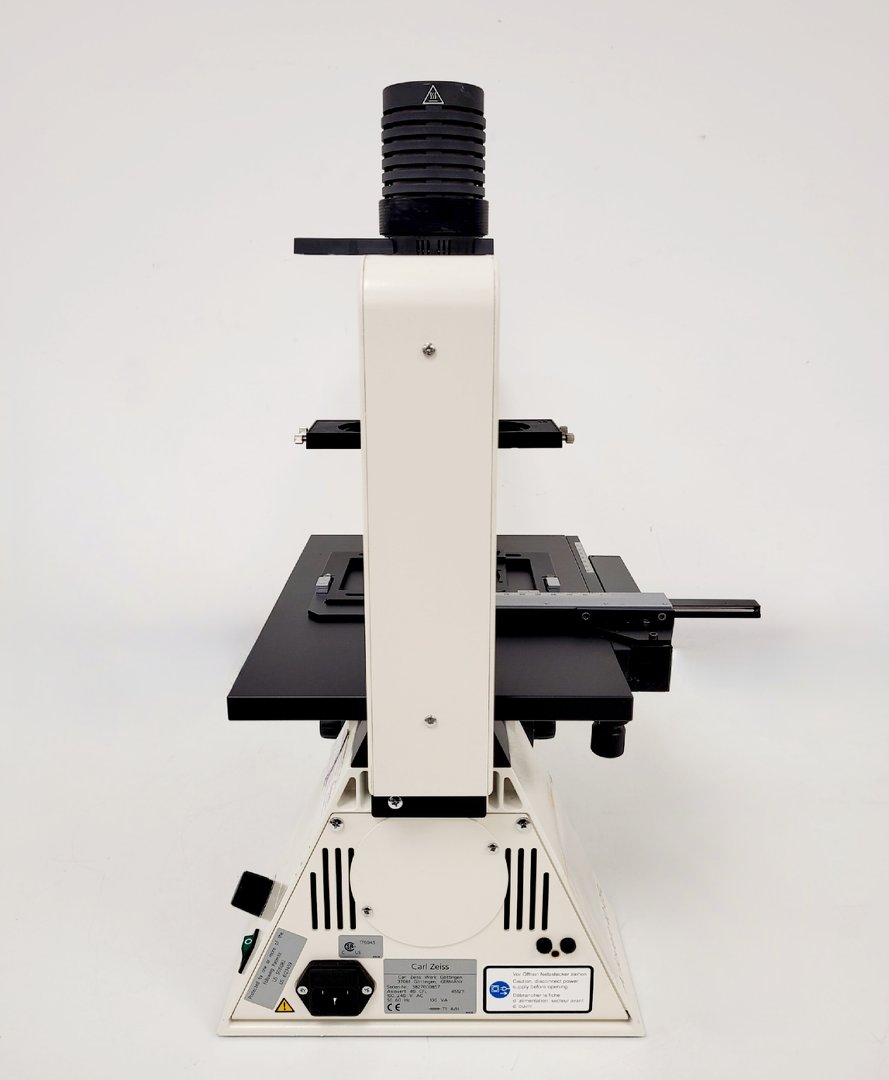 Image of Carl Zeiss Axiovert 40 CFL Microscope w/ 3 x Objectives Lab