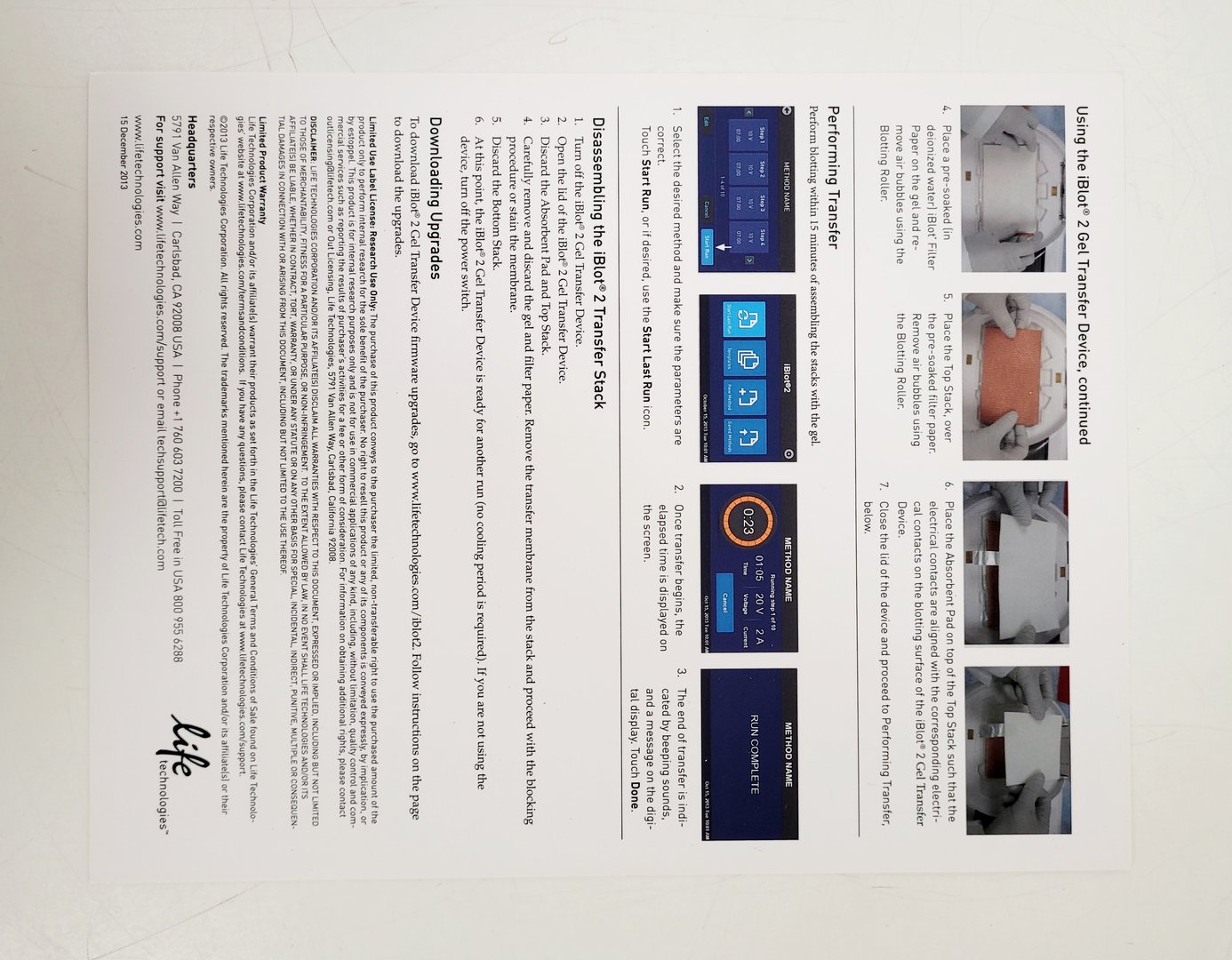 Image of Life Technologies iBlot 2 Gel Transfer Device Dry Blotting System Lab