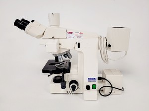 Thumbnail image of Carl Zeiss Axioskop Microscope w/ 5 x Objectives,Eyepieces, Power Supply Lab
