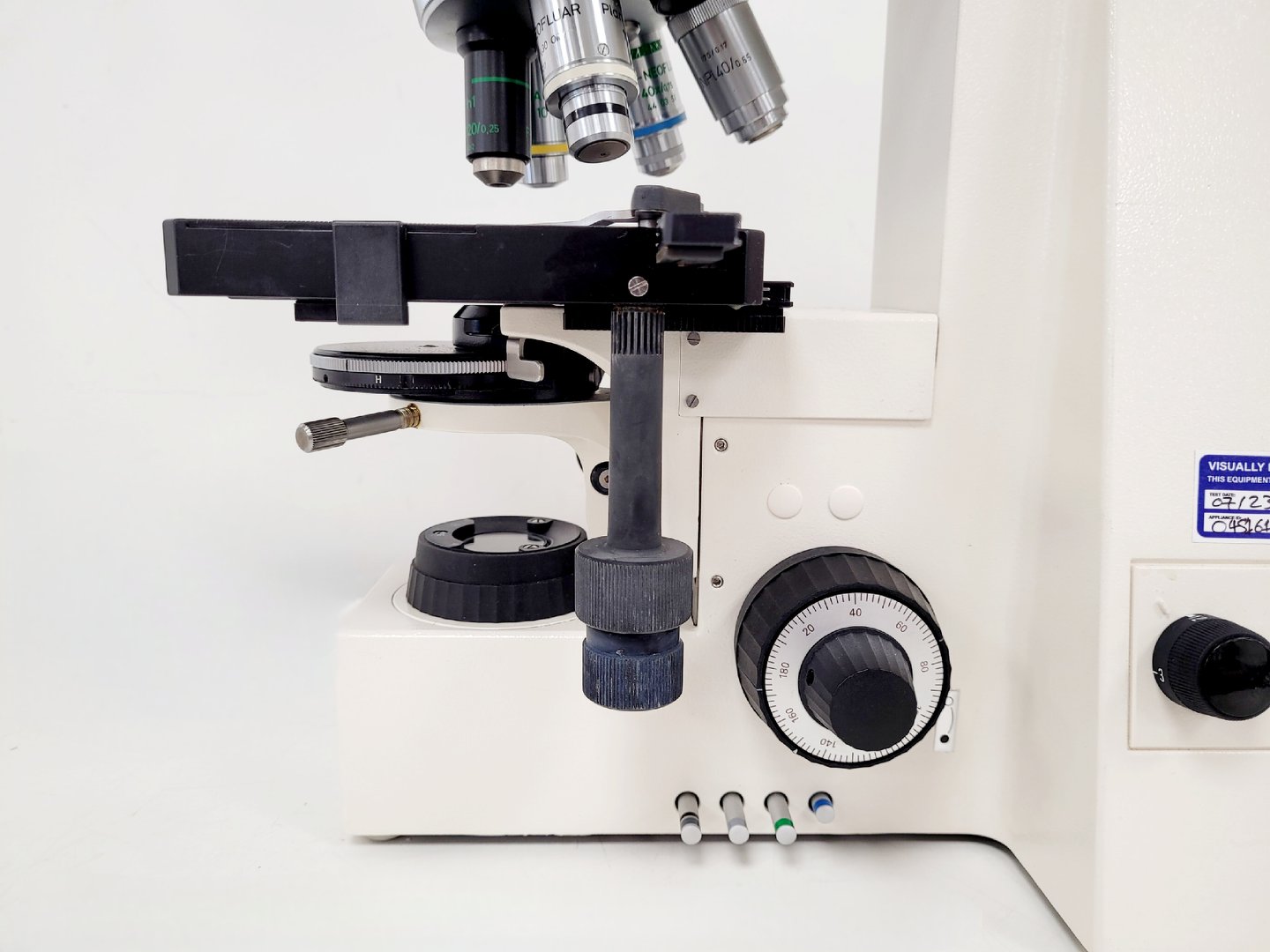 Image of Carl Zeiss Axioskop Microscope w/ 5 x Objectives,Eyepieces, Power Supply Lab