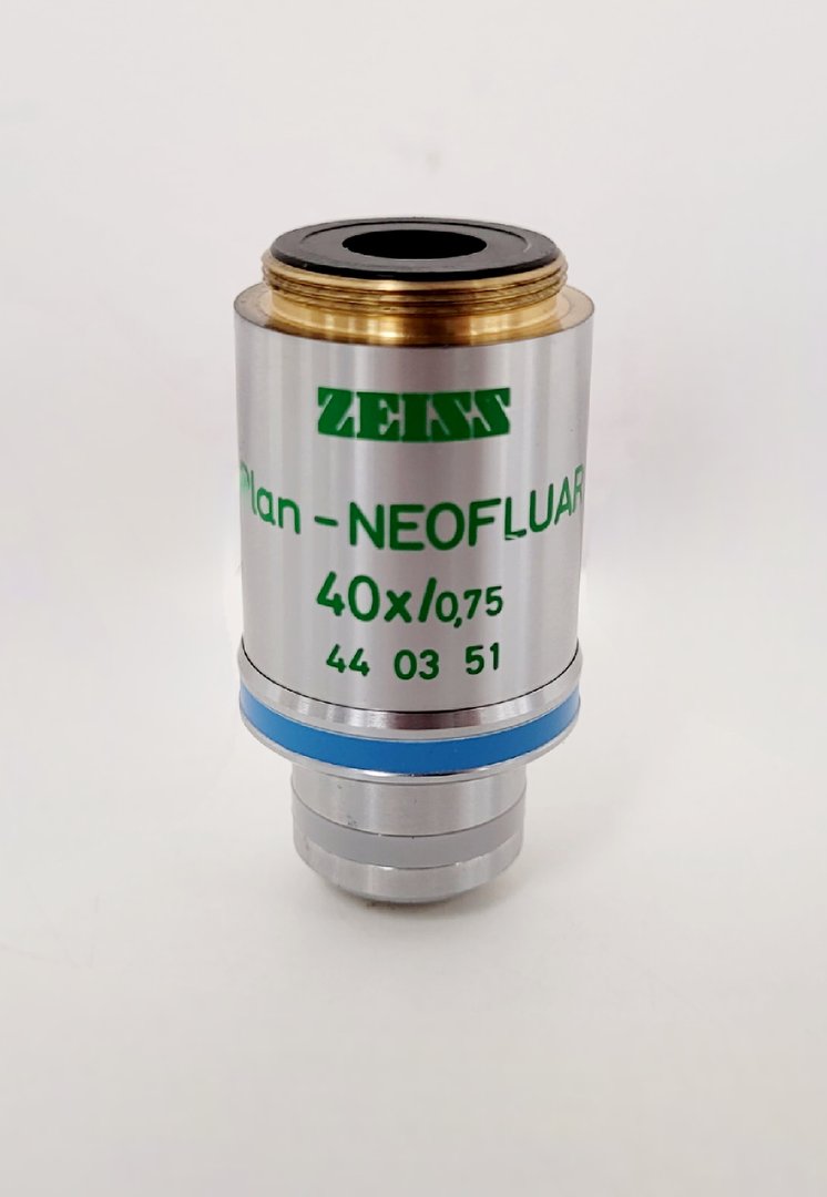 Image of Carl Zeiss Axioskop Microscope w/ 5 x Objectives,Eyepieces, Power Supply Lab