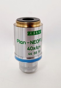 Thumbnail image of Carl Zeiss Axioskop Microscope w/ 5 x Objectives,Eyepieces, Power Supply Lab