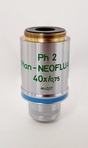 Thumbnail image of Carl Zeiss Axioskop Microscope w/ 5 x Objectives,Eyepieces, Power Supply Lab