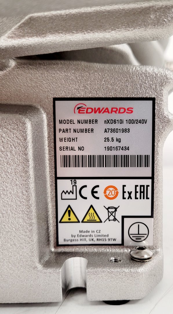 Image of Edwards nXds10i Scroll Pump Lab Spares/Repairs