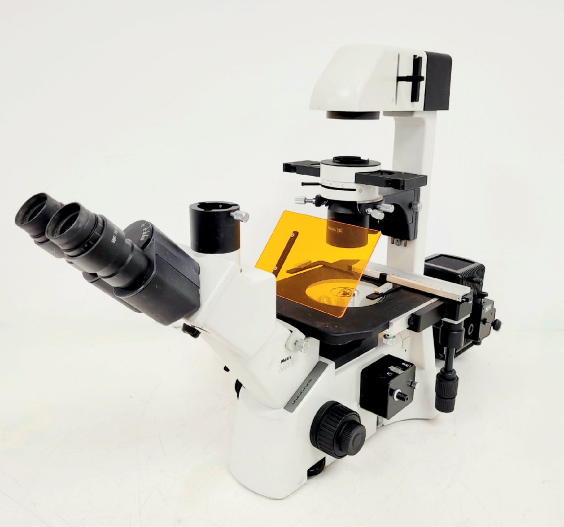 Image of Motic AE31 Series Inverted Microscope & MHG-100B Lamp Power Supply Lab