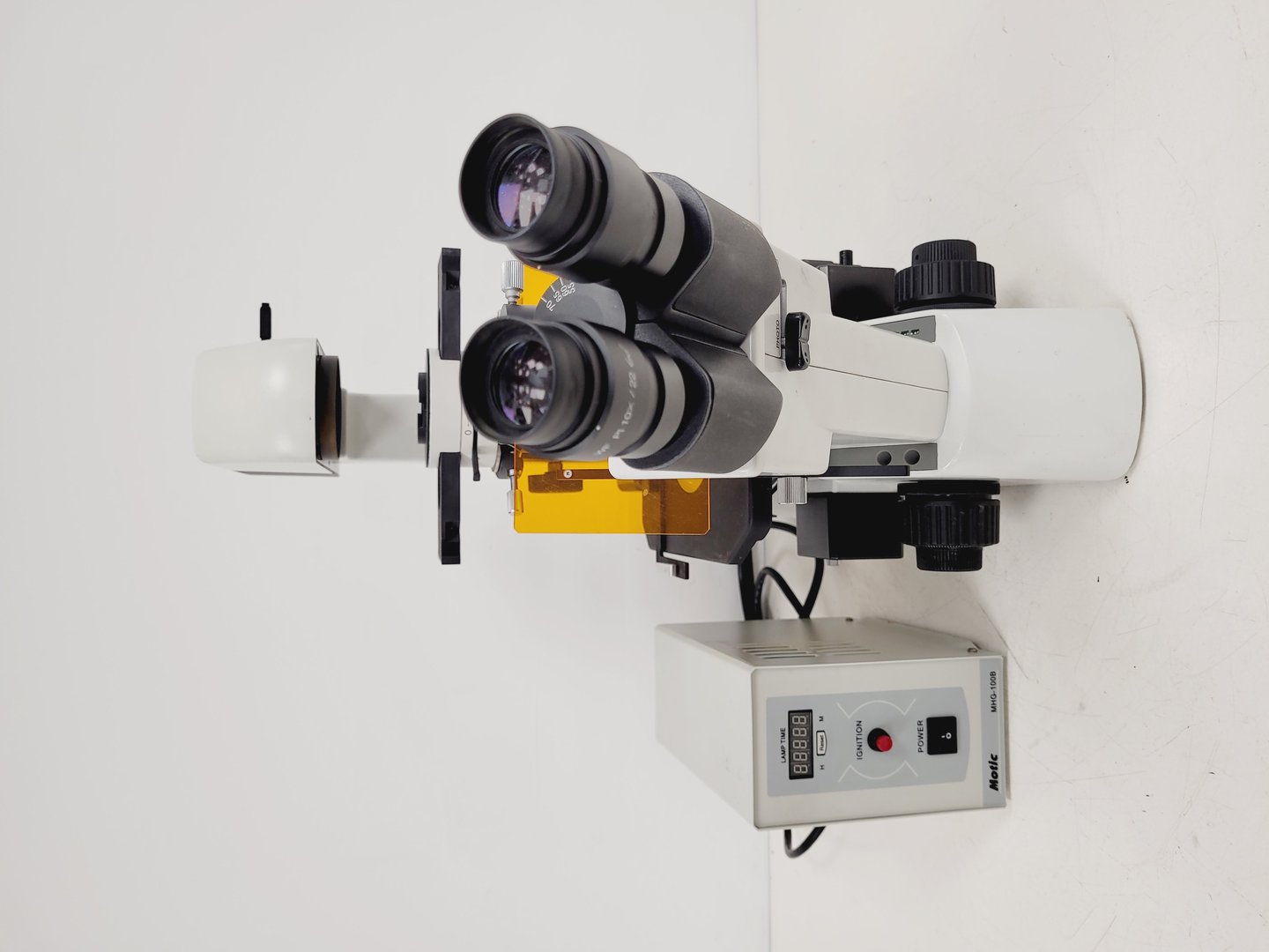 Image of Motic AE31 Series Inverted Microscope & MHG-100B Lamp Power Supply Lab
