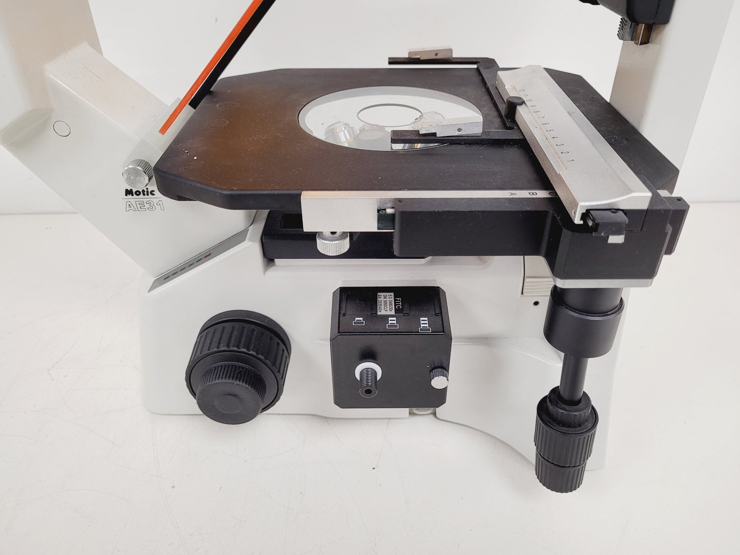 Image of Motic AE31 Series Inverted Microscope & MHG-100B Lamp Power Supply Lab