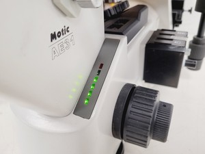 Thumbnail image of Motic AE31 Series Inverted Microscope & MHG-100B Lamp Power Supply Lab