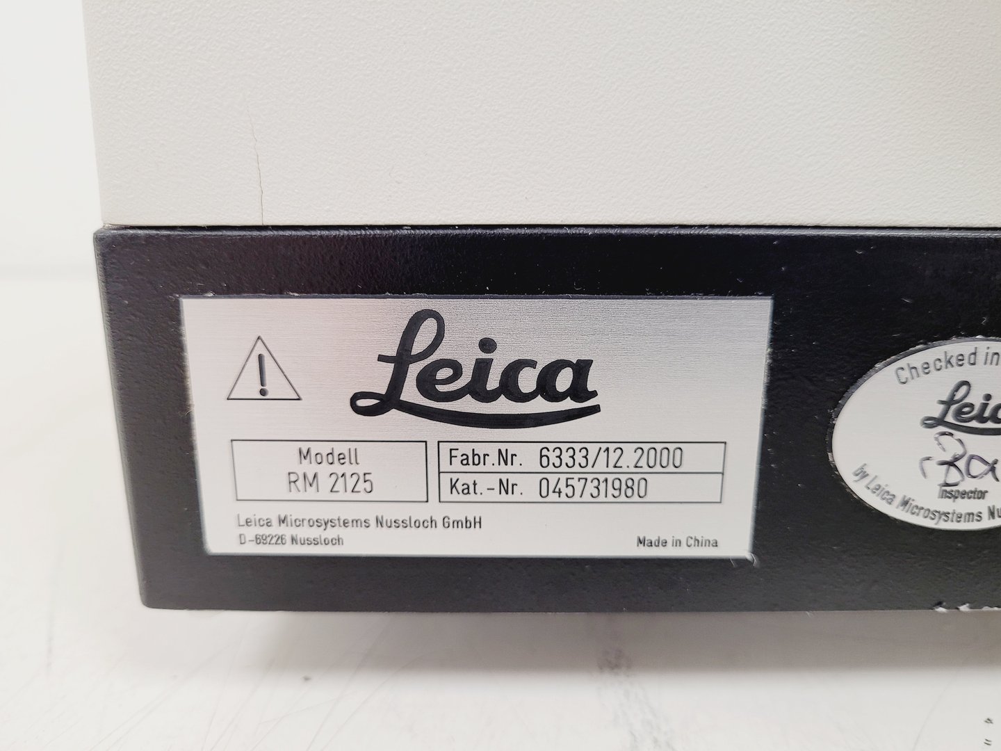 Image of Leica RM2125RT Laboratory Microtome Cat no. 045731980 Lab