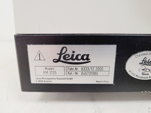 Thumbnail image of Leica RM2125RT Laboratory Microtome Cat no. 045731980 Lab