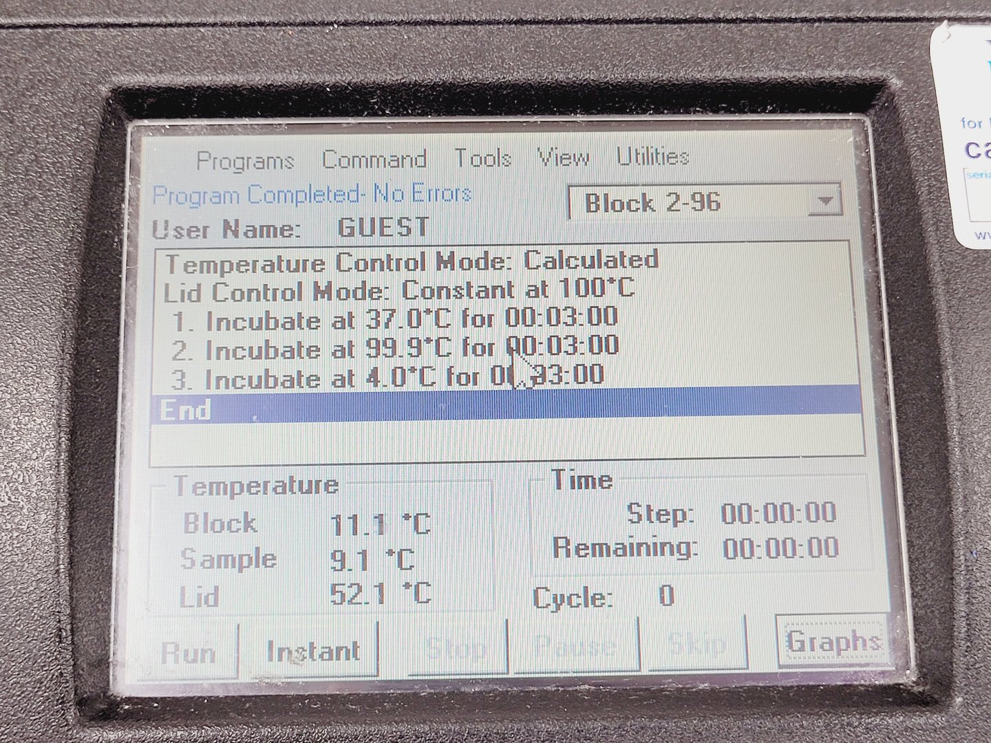 Image of MJ Research DNA Engine Tetrad 2 PTC-220 Peltier Thermal Cycler