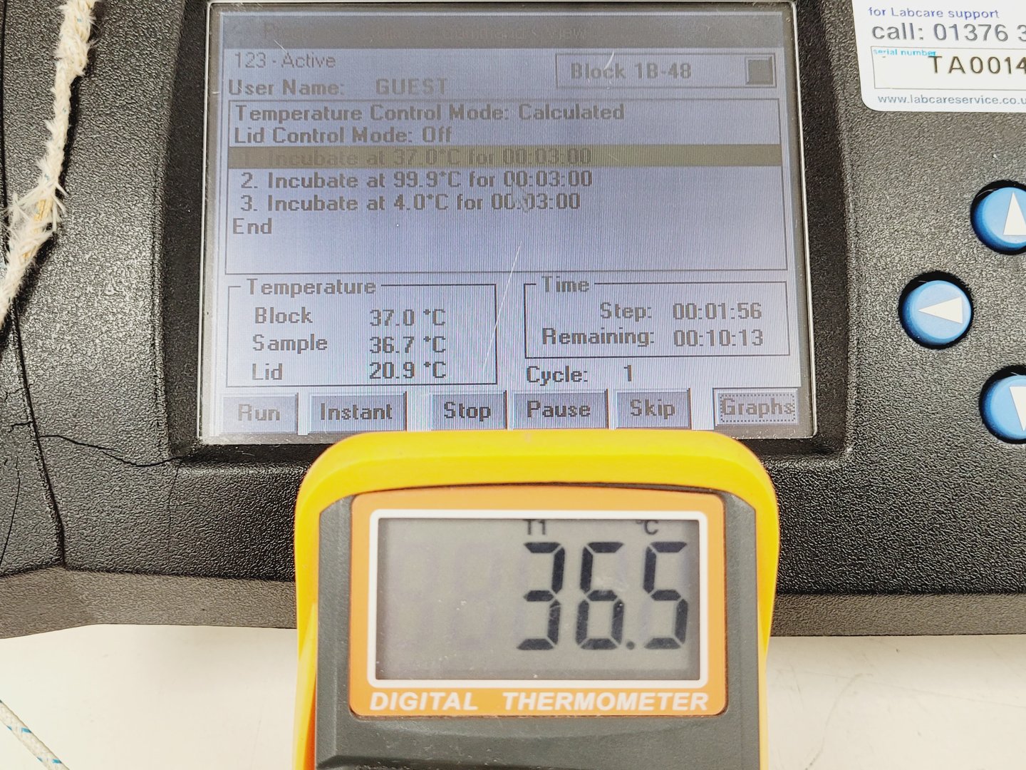 Image of MJ Research DNA Engine Tetrad 2 PTC Peltier Thermal Cycler Lab