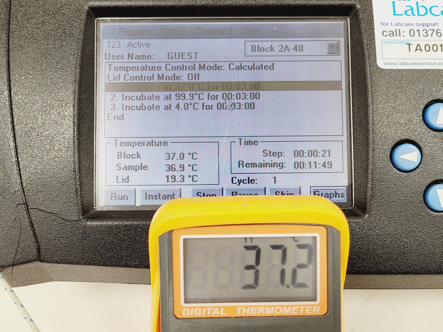 Image of MJ Research DNA Engine Tetrad 2 PTC Peltier Thermal Cycler Lab
