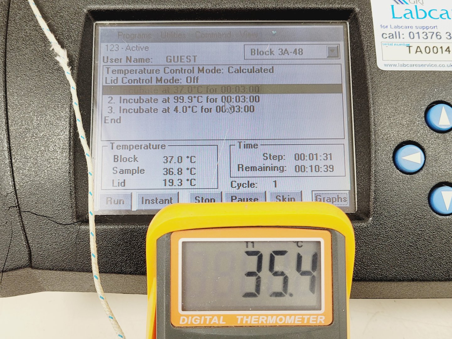 Image of MJ Research DNA Engine Tetrad 2 PTC Peltier Thermal Cycler Lab