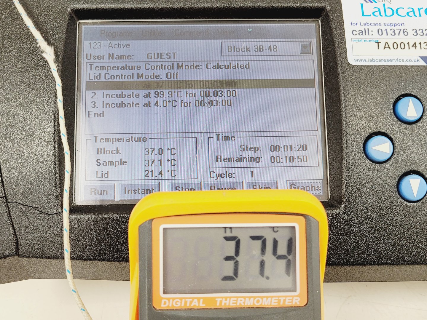 Image of MJ Research DNA Engine Tetrad 2 PTC Peltier Thermal Cycler Lab